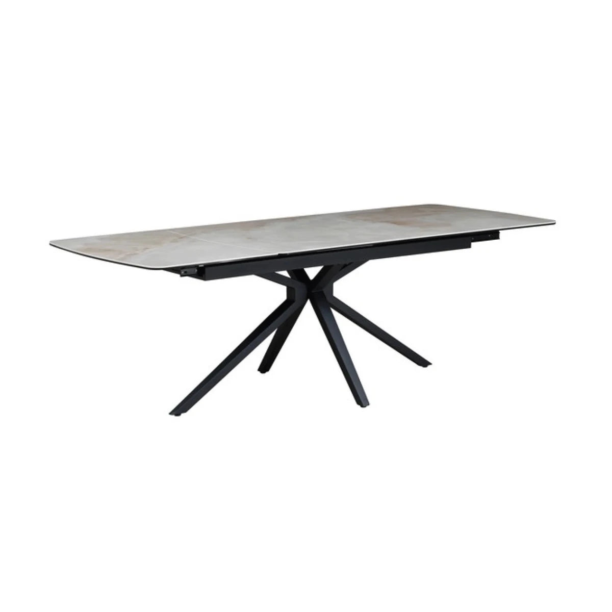 Beatrix Whisper Jade Sintered Stone Extending Dining Table