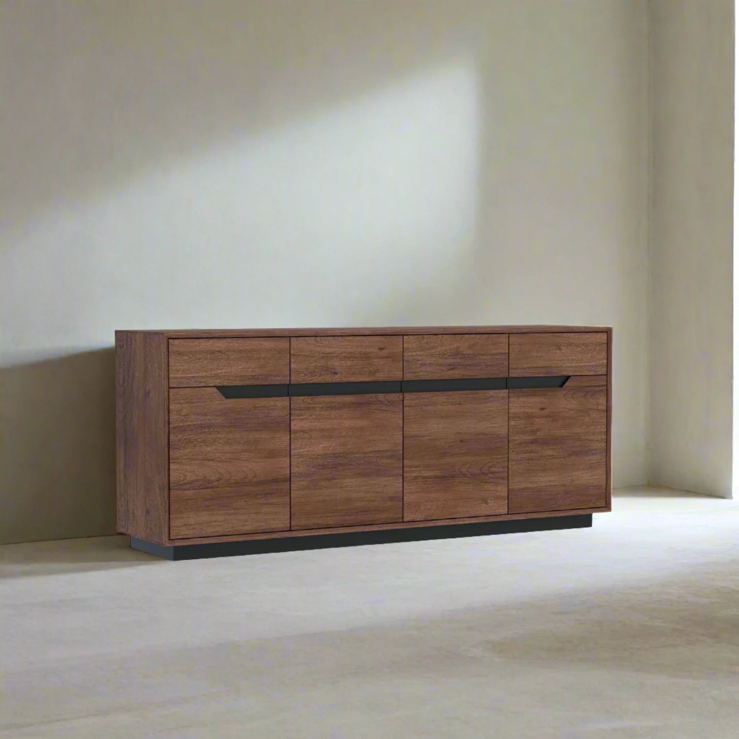 Prime Large 4 - Door Sideboard in Smoked Oak - Pendle Village Furniture