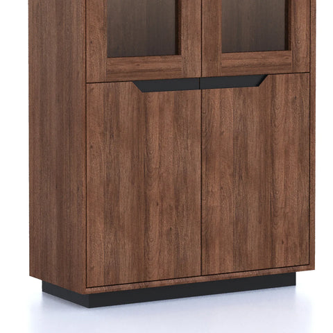 Prime Large Display Cabinet in Smoked Oak