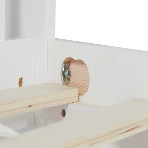 Bed slat system ensuring stability and responsive support.
