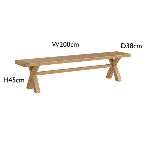 Norman 6 - 8 Seater Cross Leg Extending Dining Table Set - Pendle Village Furniture