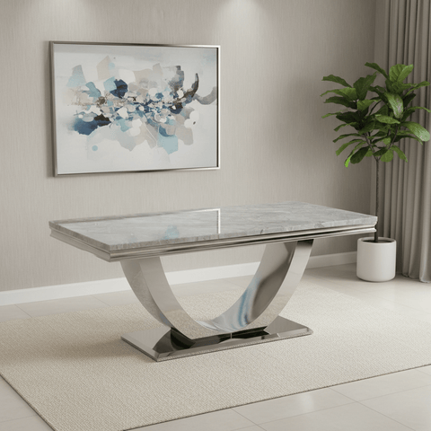 Bentley 1.8M Marble Top Dining Table