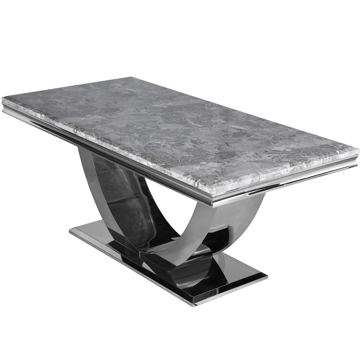 Bentley Venice Grey Marble Top Dining Table - Pendle Village Furniture