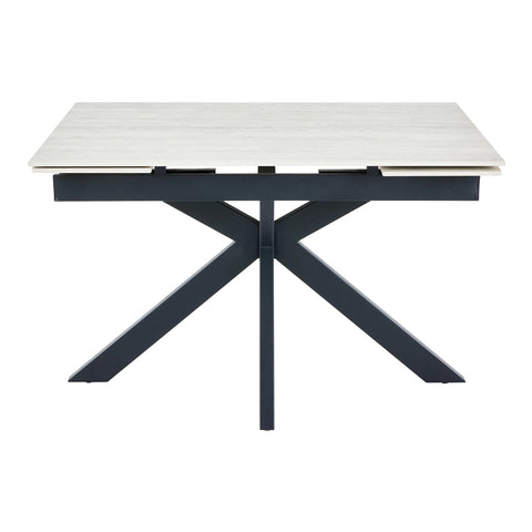 Bergen Ivory Sintered Stone Ceramic Extending Dining Table 120–180cm