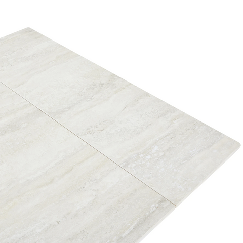 Bergen Ivory Sintered Stone Ceramic Extending Dining Table 120–180cm