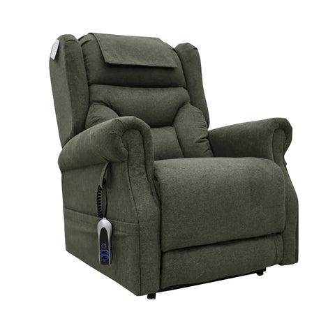 Berkshire Olive Dual or Quad Motor Lift & Tilt Recliner Chair - Pendle Village Furniture