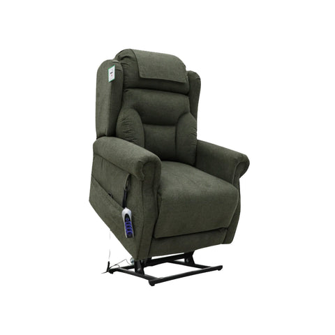 Berkshire Olive Dual or Quad Motor Lift & Tilt Recliner Chair - Pendle Village Furniture
