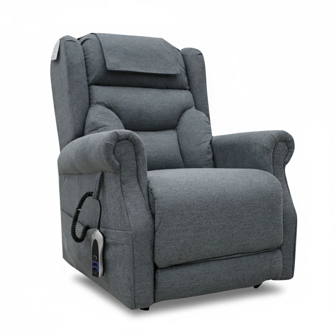 Berkshire Steel Grey Dual or Quad Motor Lift & Tilt Recliner Chair - Pendle Village Furniture