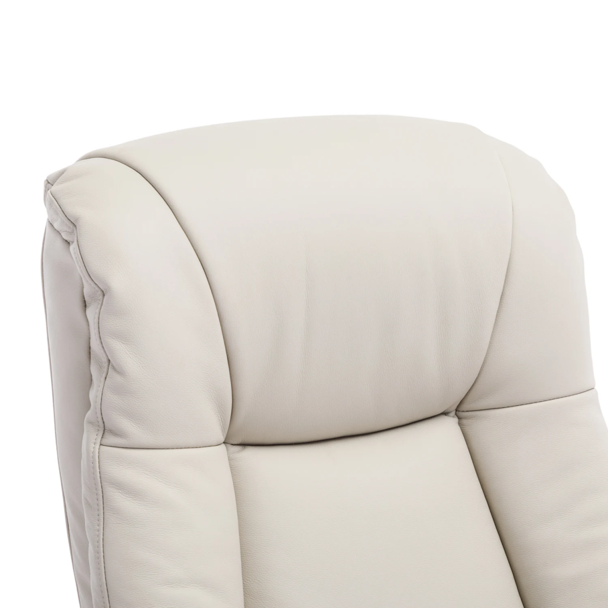Bigelow Leather Match Swivel Recliner Chair with Footstool - Pendle Village Furniture