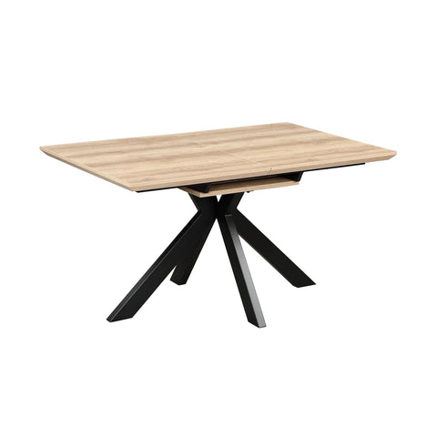 Bolton Distressed Oak Effect Extending Dining Table 140–180cm