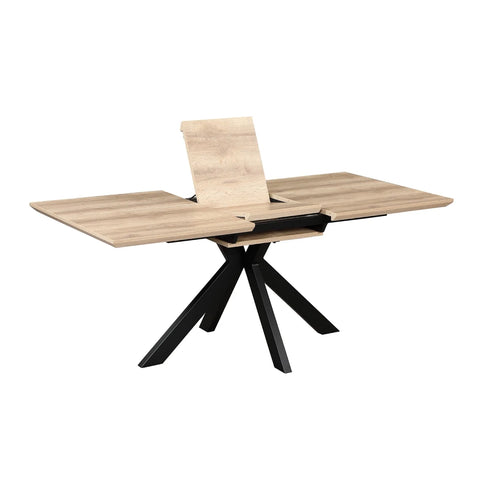Bolton Distressed Oak Effect Extending Dining Table 140–180cm