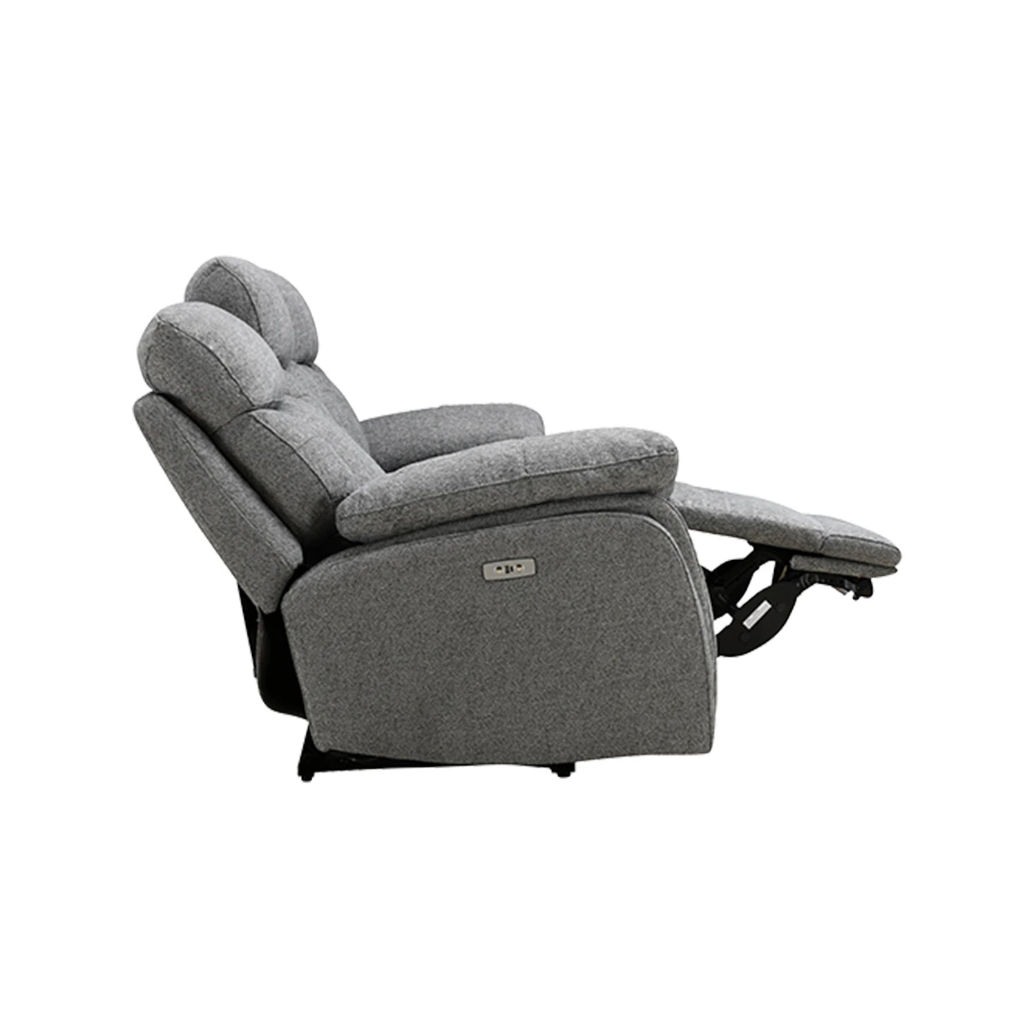 Grey Power Recliner 3 Seater Sofa