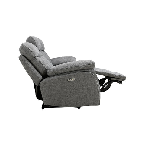 Grey Power Recliner 3 Seater Sofa