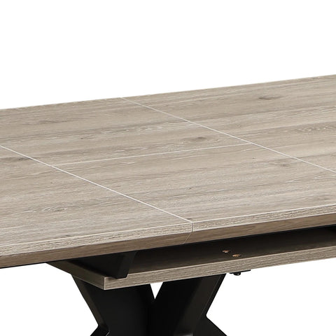 Bolton Grey Oak Effect Extending Dining Table 140–180cm
