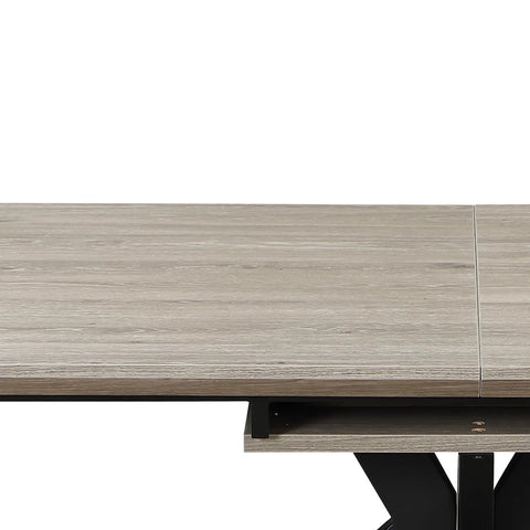 Bolton Grey Oak Effect Extending Dining Table 140–180cm