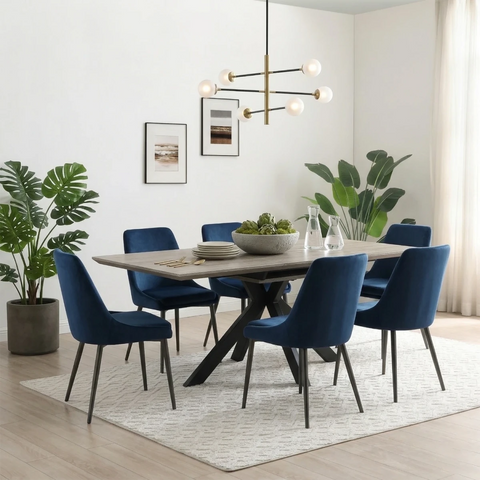 Bolton Grey Oak Effect Extending Dining Table 140–180cm