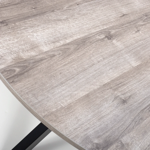 Bolton Grey Oak Effect Oval Dining Table 180cm