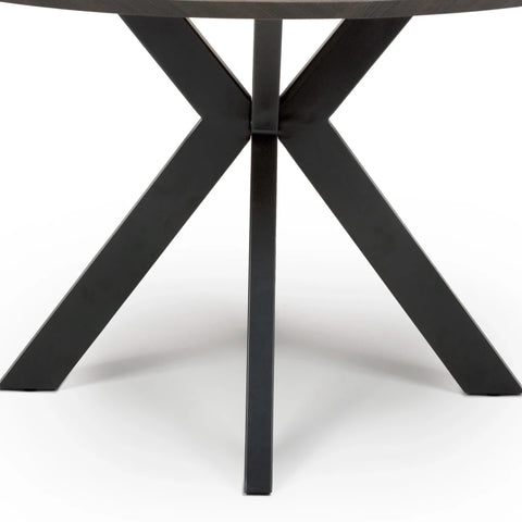 Bolton Grey Oak Effect Round Dining Table 120cm