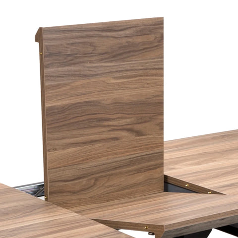Bolton Light Walnut Oak Effect Extending Dining Table 180–220cm