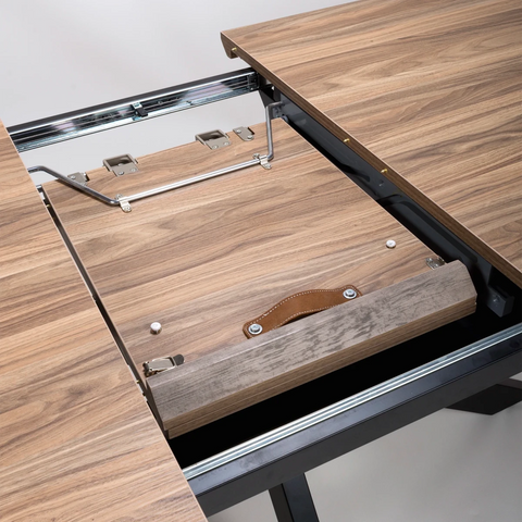 Bolton Light Walnut Oak Effect Extending Dining Table 180–220cm