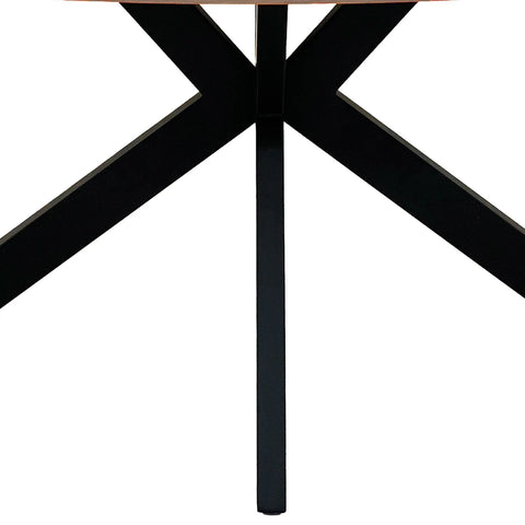 Bolton Light Walnut Oak Effect Oval Dining Table 180cm