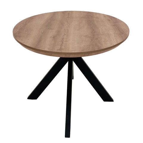 Bolton Light Walnut Oak Effect Oval Dining Table 180cm
