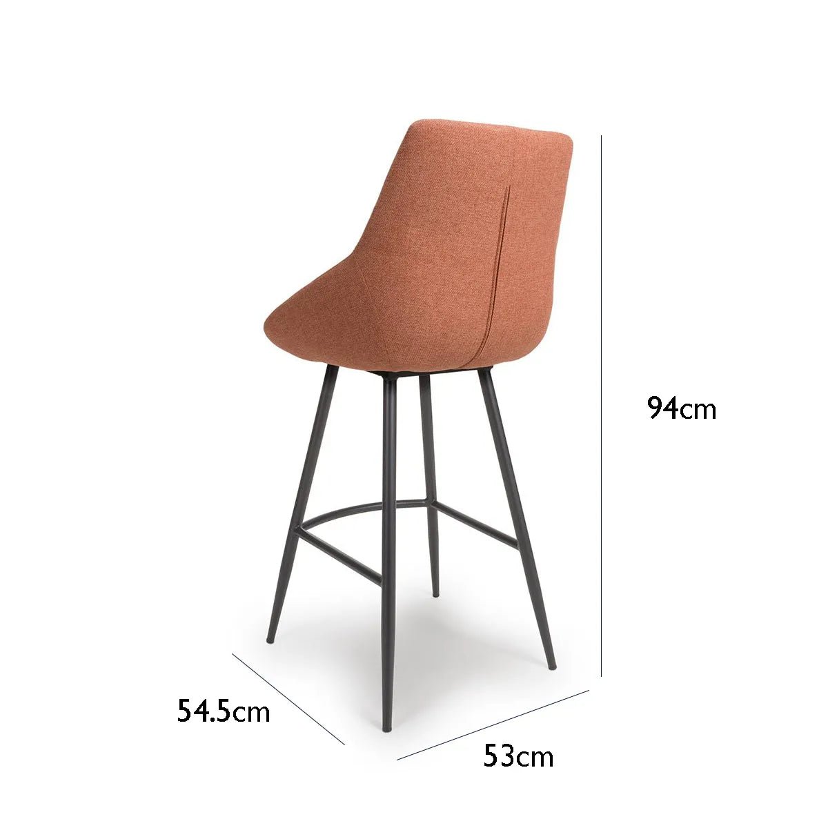 Bosley Easy Clean Fabric Bar Chairs – Set of 2