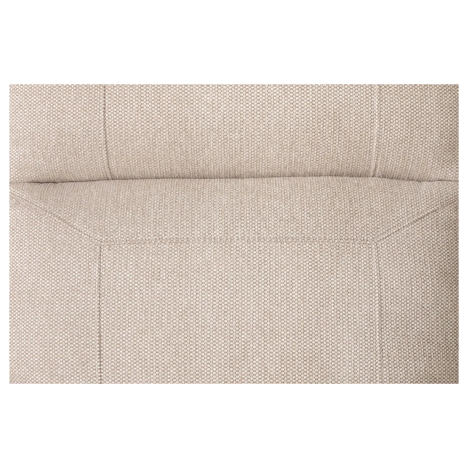 Bowen Beige Fabric 2 Seater Fixed Sofa