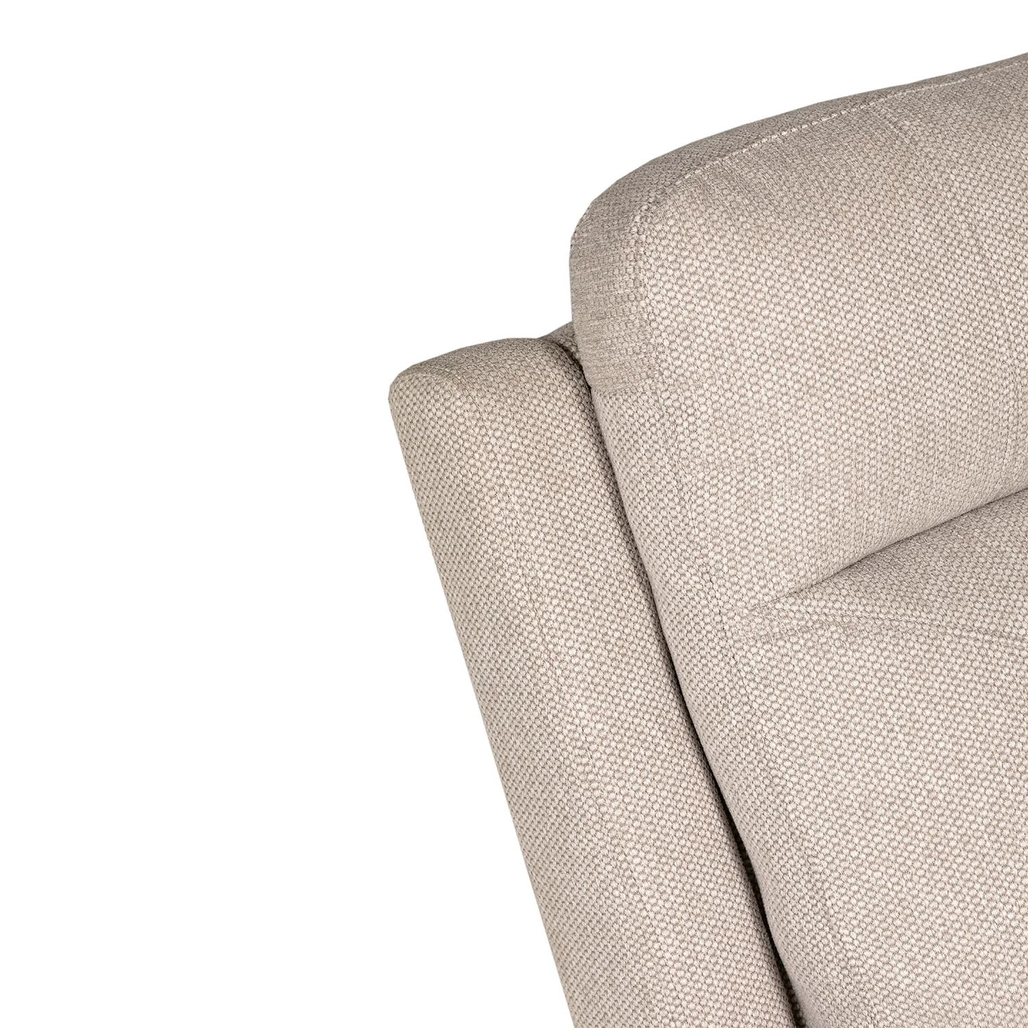 Bowen Beige Fabric 2 Seater Fixed Sofa Modern Non Recliner 