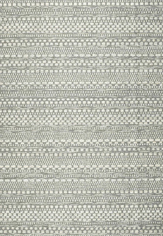Brighton Grey Textured Flatweave Indoor Outdoor Rug. Also available in various sizes and colours - Main Image 