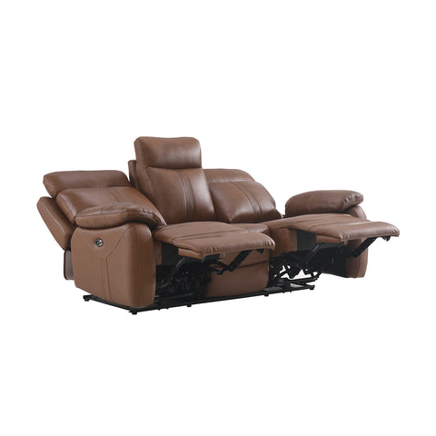 Brown 3 Seater Recliner Sofa