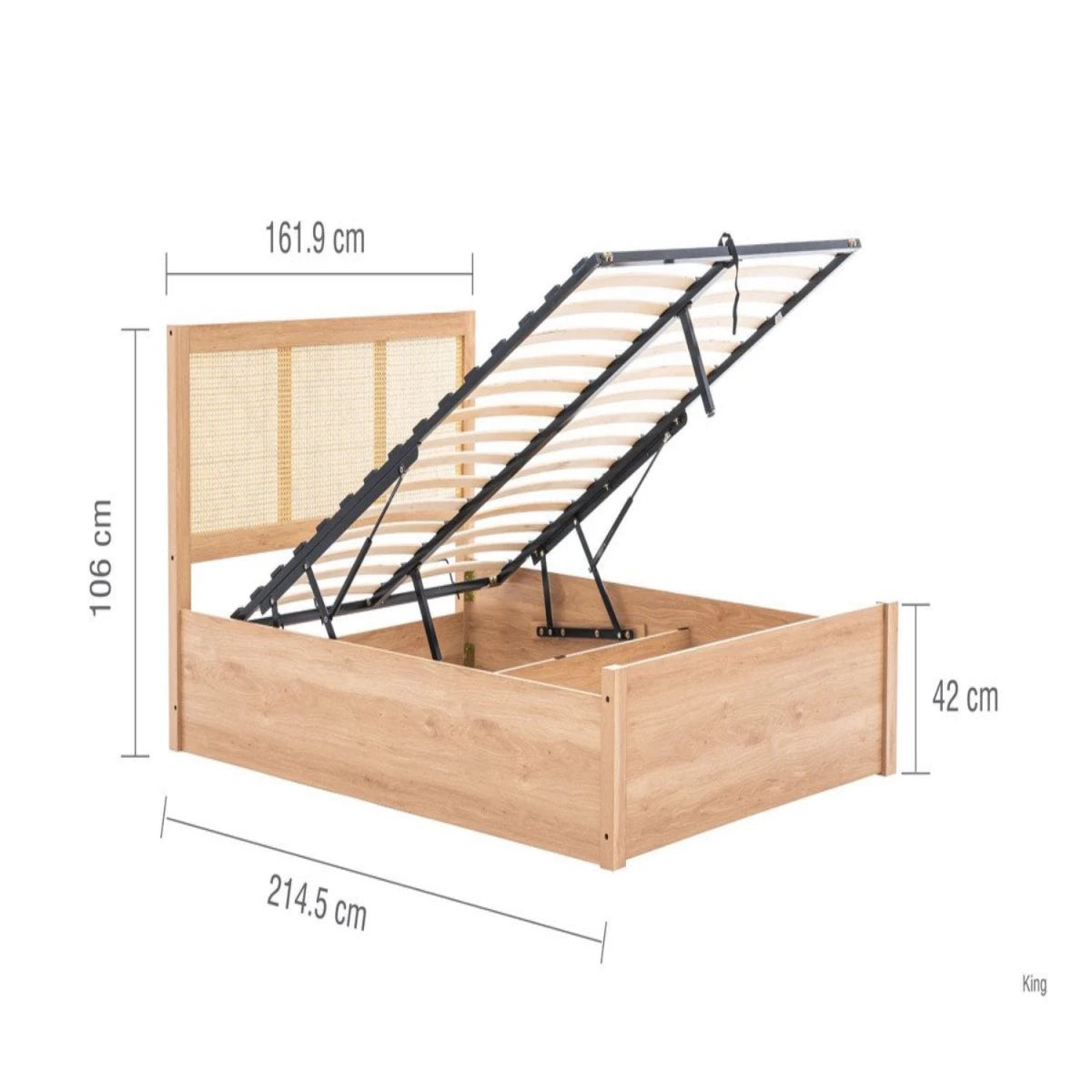 Size specifications including frame height and width.