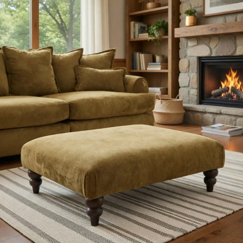 Amersham Footstool in Modern living room 