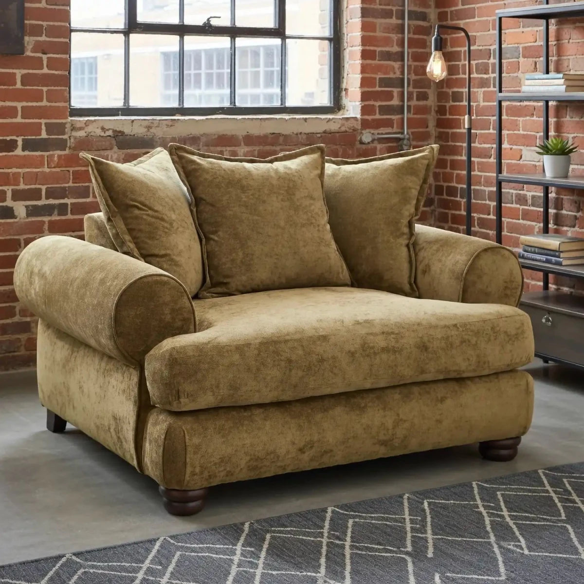 Amersham Love Chair in Modern living room 