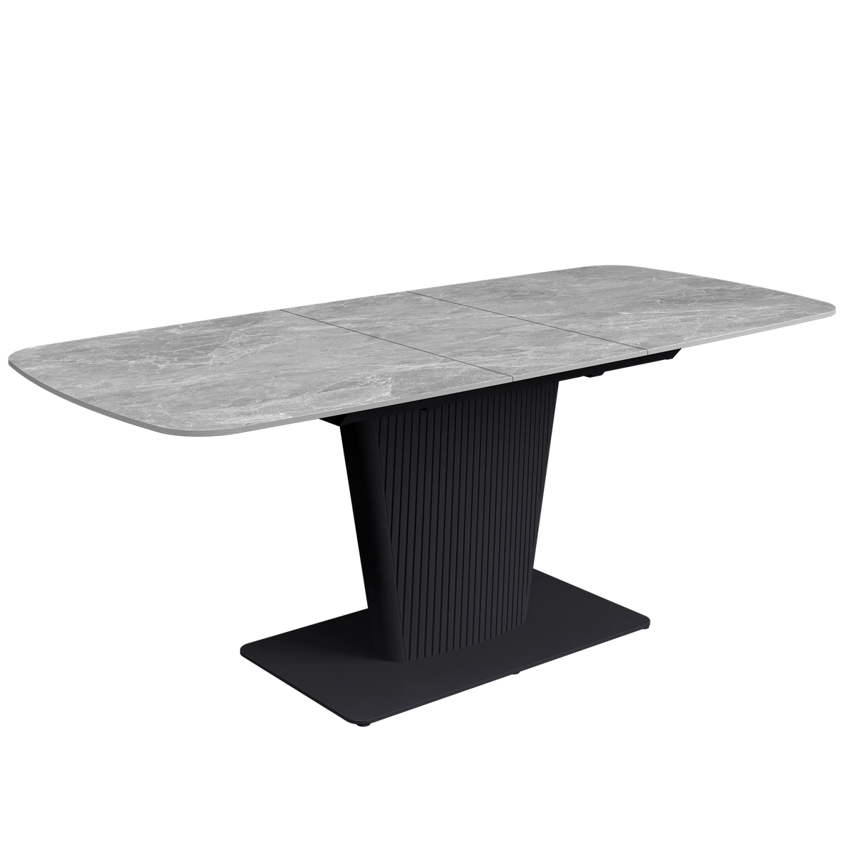 Catania 160-200cm Light Grey Ceramic Extending Dining Table