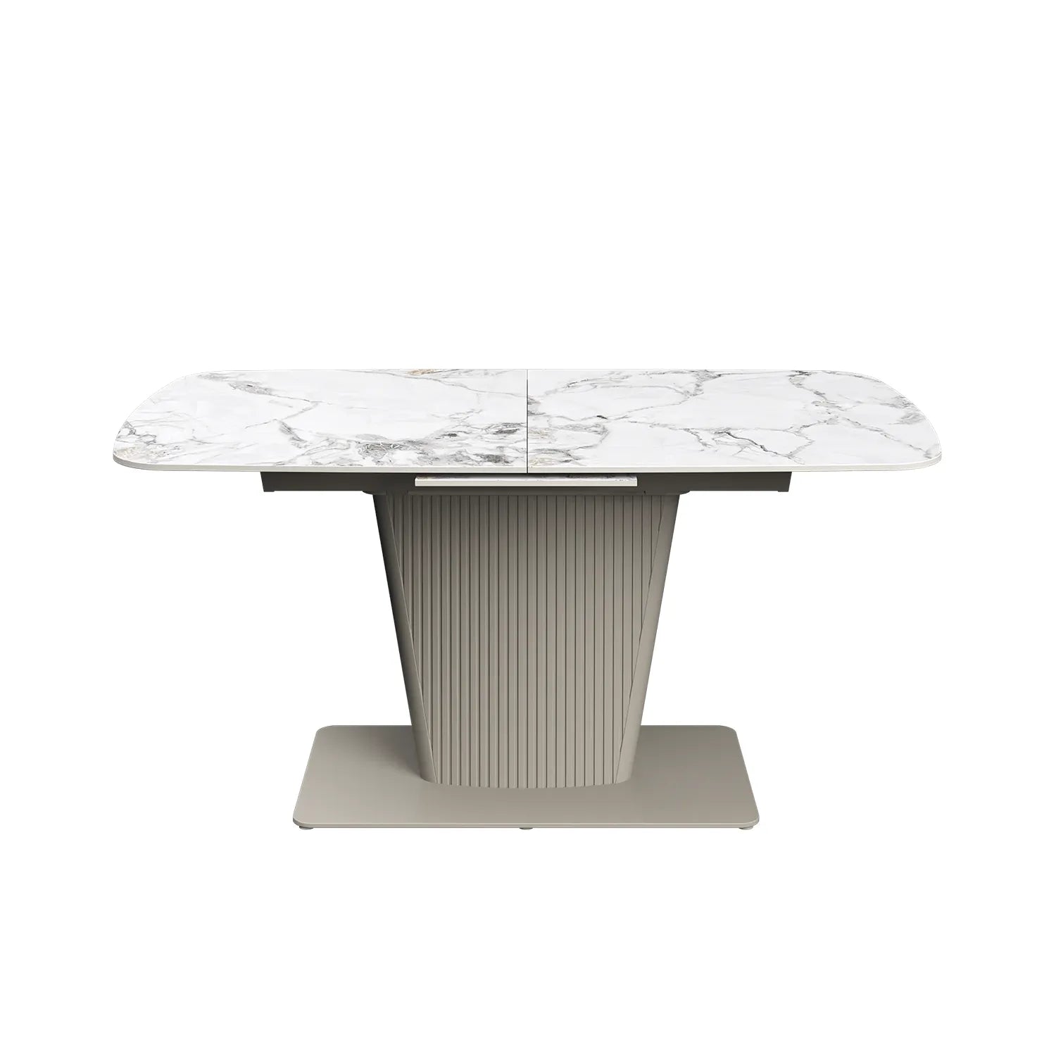 Catania 130 - 170cm White Ceramic Extending Dining Table - Pendle Village Furniture