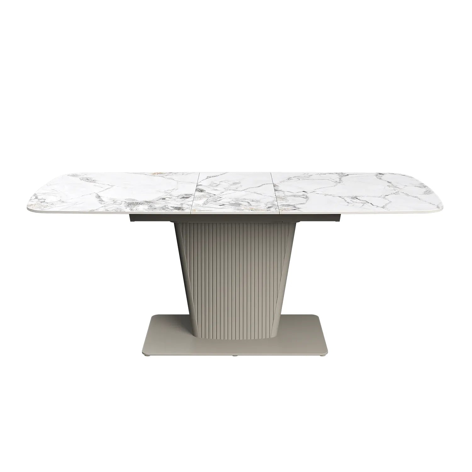 Catania 130 - 170cm White Ceramic Extending Dining Table - Pendle Village Furniture
