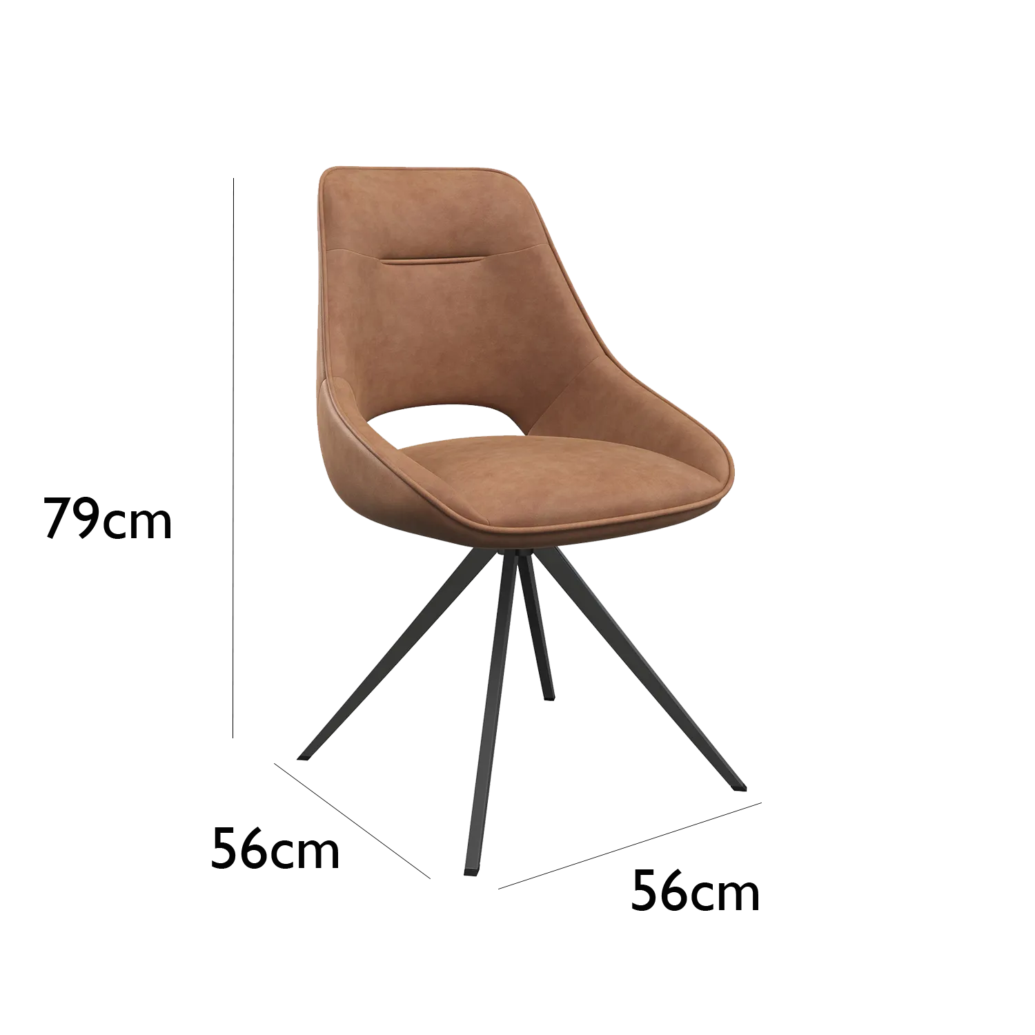 Cerutti Oak Effect Ceramic Dining Table with Tan Corner Bench and Dining Chairs Set - Tan Dining Chair Dimensions 
