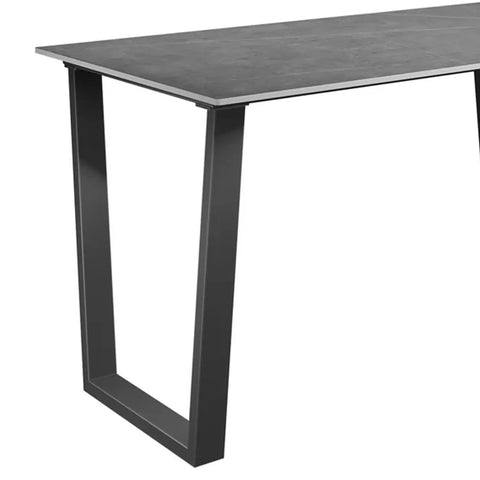 Cerutti 140cm Grey Ceramic Dining Table - Pendle Village Furniture