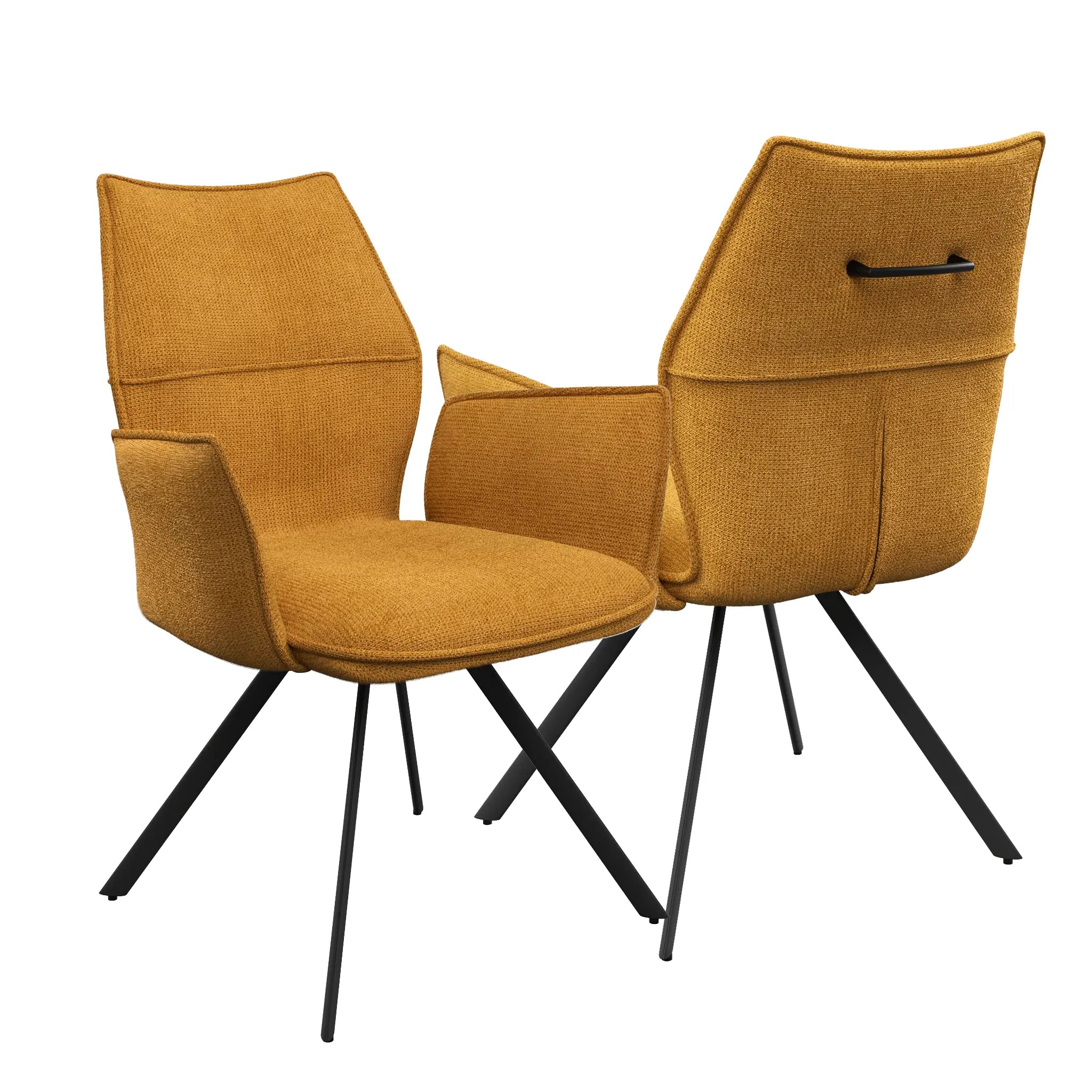 Iris Green Fabric Dining Chair - Set of 4