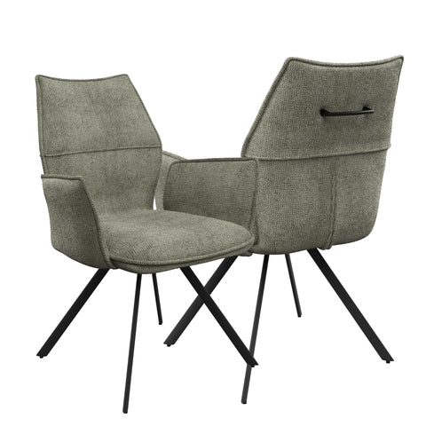 Iris Green Fabric Dining Chair - Set of 4