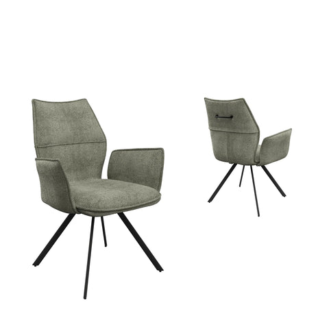 Iris Green Fabric Dining Chair - Set of 4