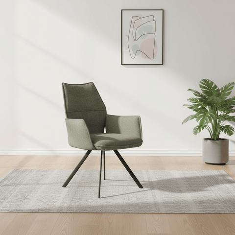 Iris Green Fabric Dining Chair - Set of 4