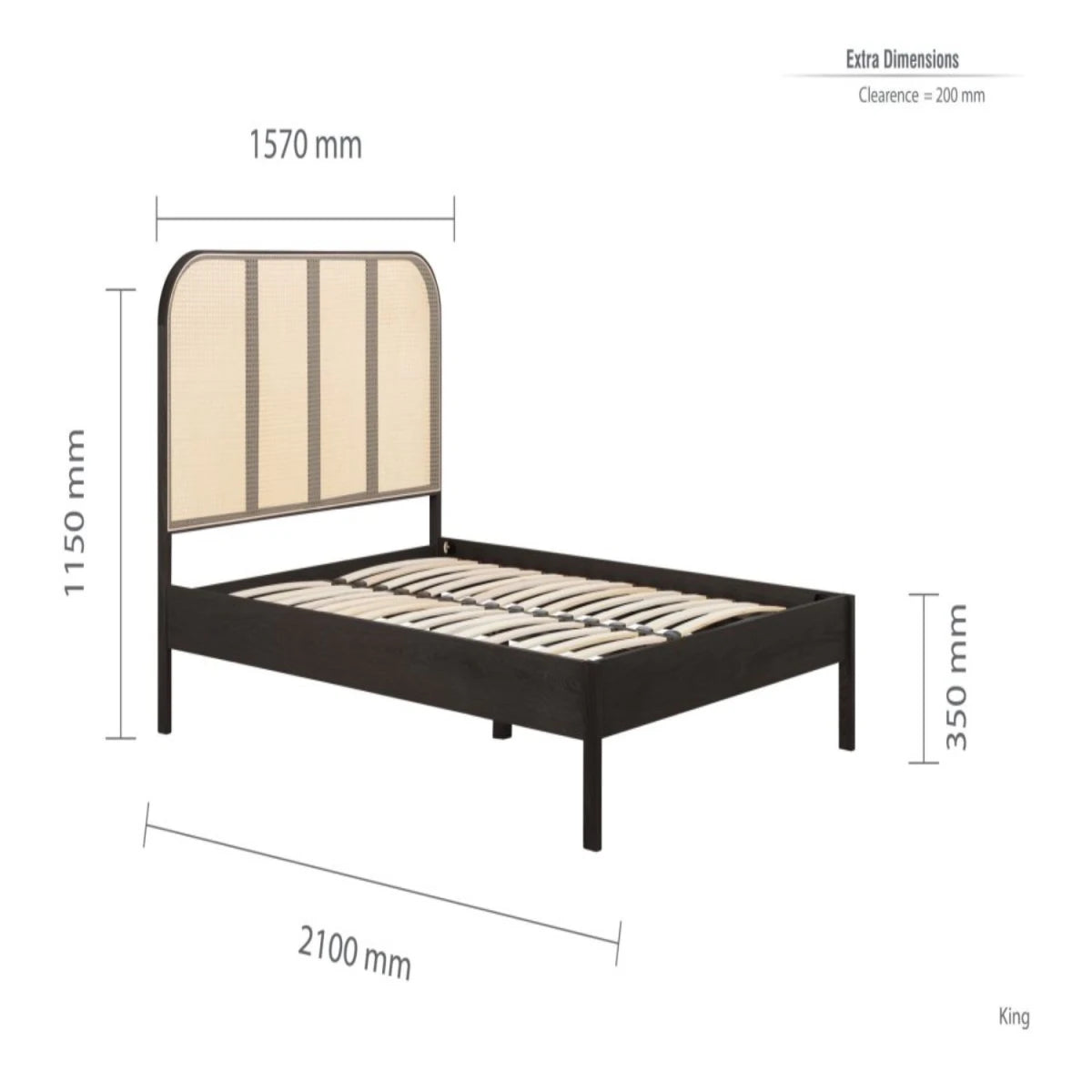 Ideal size for modern bedroom layouts.