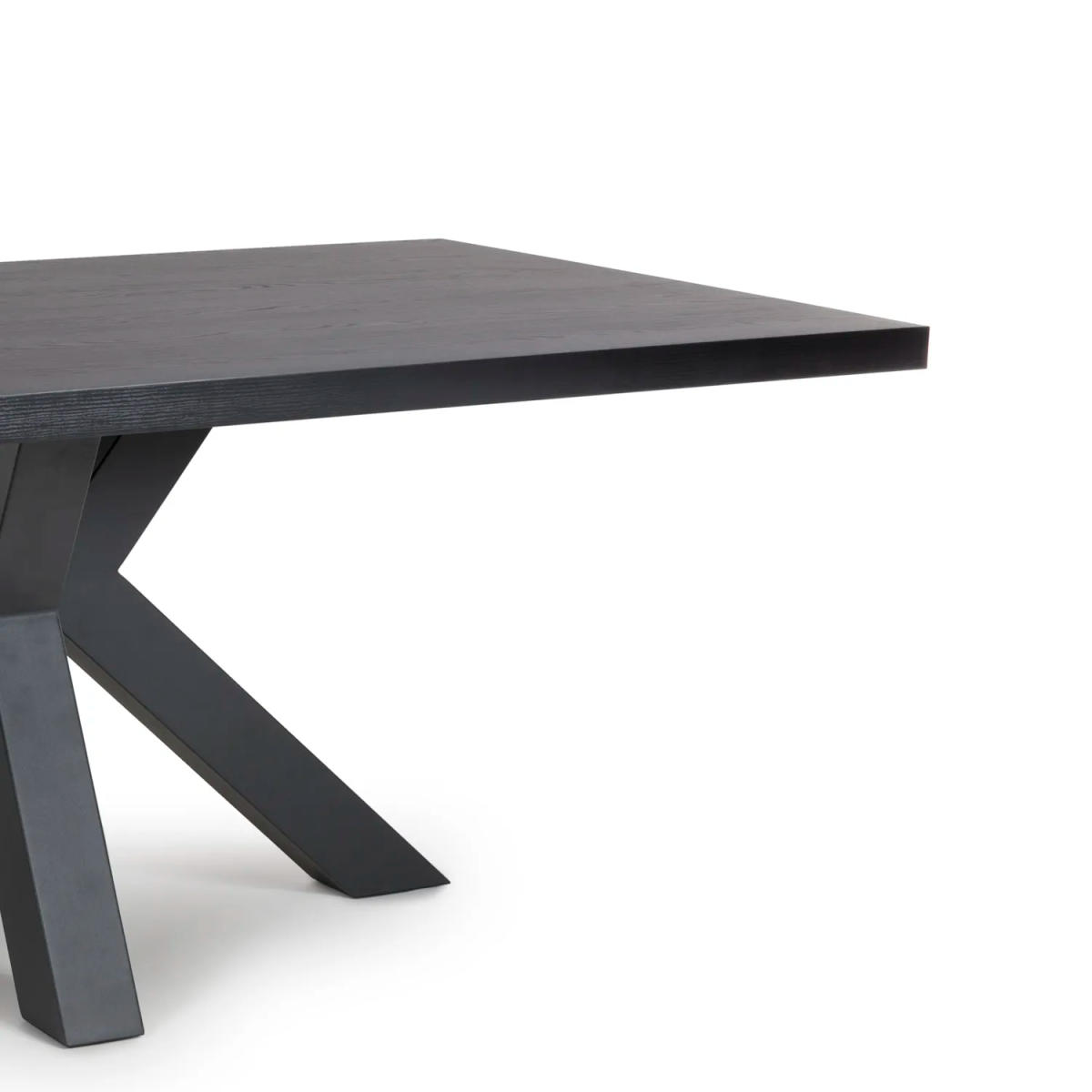 Camden 160cm Black Oak Dining Table - Pendle Village Furniture