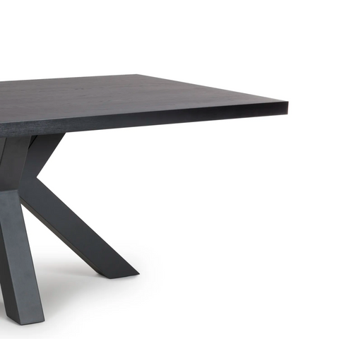 Camden 160cm Black Oak Dining Table - Pendle Village Furniture