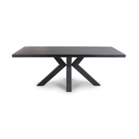 Camden 160cm Black Oak Dining Table - Pendle Village Furniture
