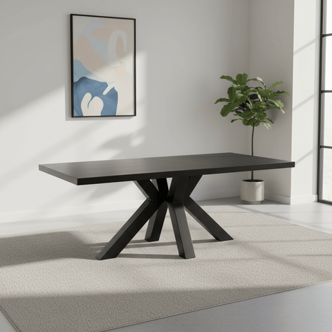 Camden 160cm Black Oak Dining Table
