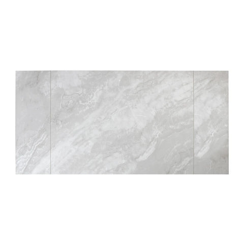 Casper Pearla Grey High Gloss Ceramic Extending Dining Table 120–180cm