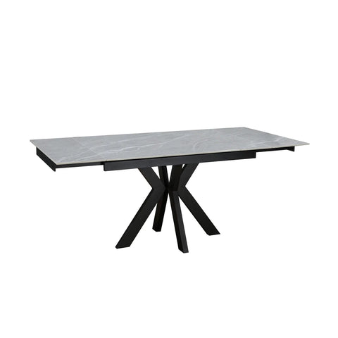 Casper Argenta Grey Ceramic Extending Dining Table 120–180cm